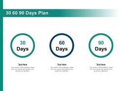 30 60 90 days plan management c1306 ppt powerpoint presentation gallery