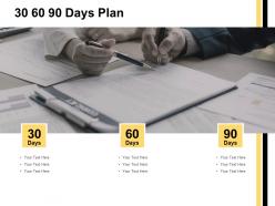 30 60 90 days plan management i416 ppt powerpoint presentation file graphic