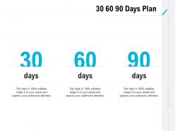 30 60 90 days plan management l1097 ppt powerpoint presentation gallery