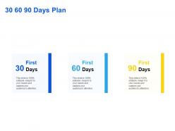 30 60 90 days plan management l1105 ppt powerpoint presentation graphics