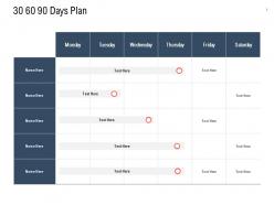 30 60 90 days plan management l818 ppt powerpoint presentation show