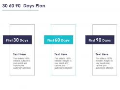 30 60 90 days plan management l832 ppt powerpoint presentation pictures