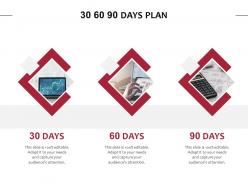 30 60 90 days plan management l849 ppt powerpoint presentation files