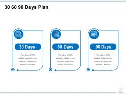 30 60 90 days plan management l852 ppt powerpoint graphics