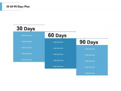 30 60 90 days plan management l85 ppt powerpoint presentation summary clipart