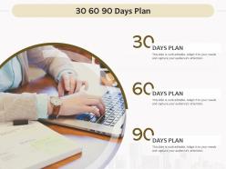 30 60 90 days plan management l888 ppt powerpoint presentation ideas