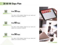 30 60 90 days plan management l905 ppt powerpoint presentation template