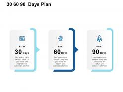 30 60 90 days plan management l924 ppt powerpoint presentation slide