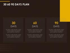 30 60 90 days plan management l974 ppt powerpoint presentation file