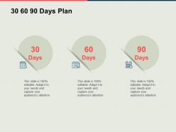 30 60 90 days plan management process ppt powerpoint presentation slides summary
