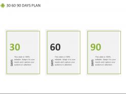30 60 90 Days Plan Marketing C874 Ppt Powerpoint Presentation Diagram Lists