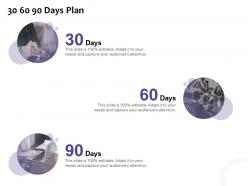 30 60 90 Days Plan Marketing L1218 Ppt Powerpoint Presentation Gallery