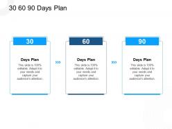 30 60 90 days plan n398 powerpoint presentation aids