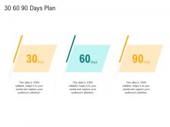 30 60 90 days plan optimizing enterprise application performance ppt images