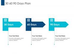 30 60 90 days plan pitching for consulting services ppt slides portrait