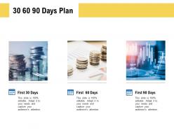 30 60 90 days plan planning l490 ppt powerpoint presentation infographics skills