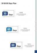 30 60 90 Days Plan Pricing Proposal One Pager Sample Example Document