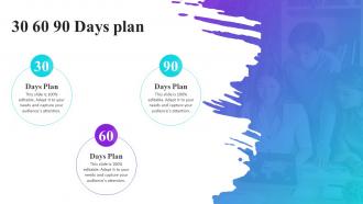 30 60 90 Days Plan Process Improvement Plan To Enhance Sales Performance