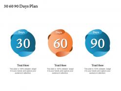 30 60 90 days plan r441 ppt powerpoint presentation file topics