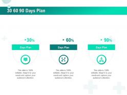 30 60 90 days plan r542 ppt powerpoint presentation icon clipart