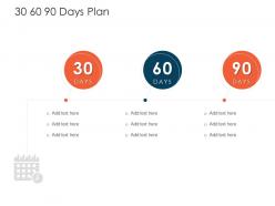30 60 90 days plan tender management ppt information
