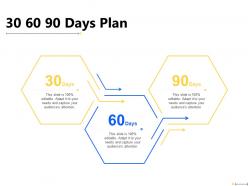 30 60 90 days plan timeline f879 ppt powerpoint presentation diagram lists