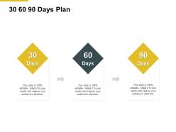 30 60 90 days plan timeline ppt powerpoint presentation pictures