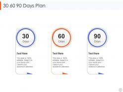 30 60 90 days plan web video hosting platform
