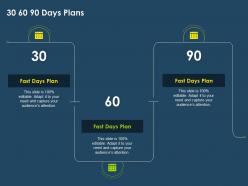 30 60 90 days plans ppt guidelines