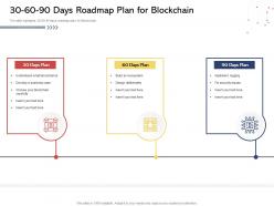 30 60 90 days roadmap plan for blockchain n521 powerpoint presentation tips