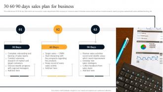 30 60 90 Days Sales Plan For Business
