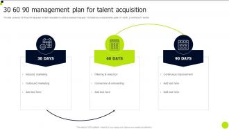 30 60 90 Management Plan For Talent Acquisition