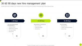 30 60 90 Management Plan Powerpoint PPT Template Bundles Best Impactful