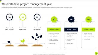 30 60 90 Management Plan Powerpoint PPT Template Bundles Content Ready Impactful