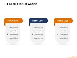 30 60 90 plan of action m1454 ppt powerpoint presentation slide download