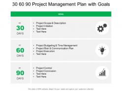 30 60 90 project management plan with goals