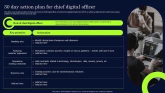 30 Day Action Plan For Chief Digital Officer Effective Digital Transformation Framework