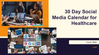 30 Day Social Media Calendar For Healthcare PPT Demonstration AT 30 Day Social Media Calendar For Healthcare PPT Demonstration AT