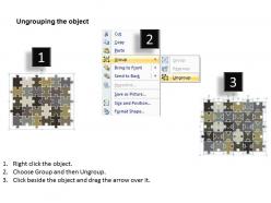 30 pieces 6x5 rectangular jigsaw puzzle matrix powerpoint templates 0812