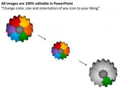 79048685 style variety 1 gears 7 piece powerpoint presentation diagram infographic slide