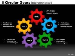 33 circular gears interconnected