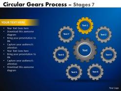 5363928 style variety 1 gears 7 piece powerpoint presentation diagram infographic slide