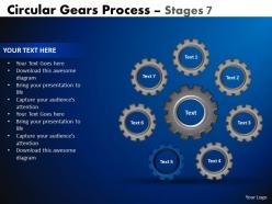 5363928 style variety 1 gears 7 piece powerpoint presentation diagram infographic slide