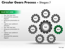 35 circular gears flowchart process diagram stages 7