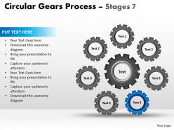 35 circular gears flowchart process diagram stages 7