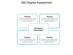 360 degree assessment ppt powerpoint presentation slides infographics cpb