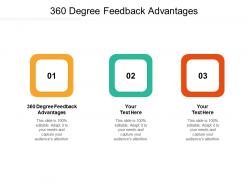 360 degree feedback advantages ppt powerpoint presentation model styles cpb