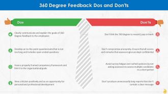 360 Degree Feedback Dos And Do Not Training Ppt