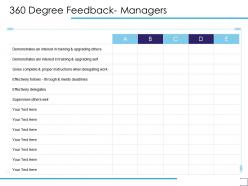 360 Degree Feedback Managers A1218 Ppt Powerpoint Presentation Summary File Formats