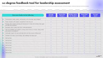 360 Degree Feedback Tool For Leadership Creating An Effective Leadership Training